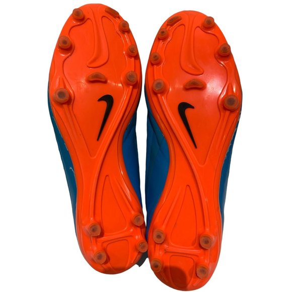 Nike Hypervenom Phantom FG Blue Football Cleats ACC Orange Swoosh Sz 13 - Picture 6 of 9